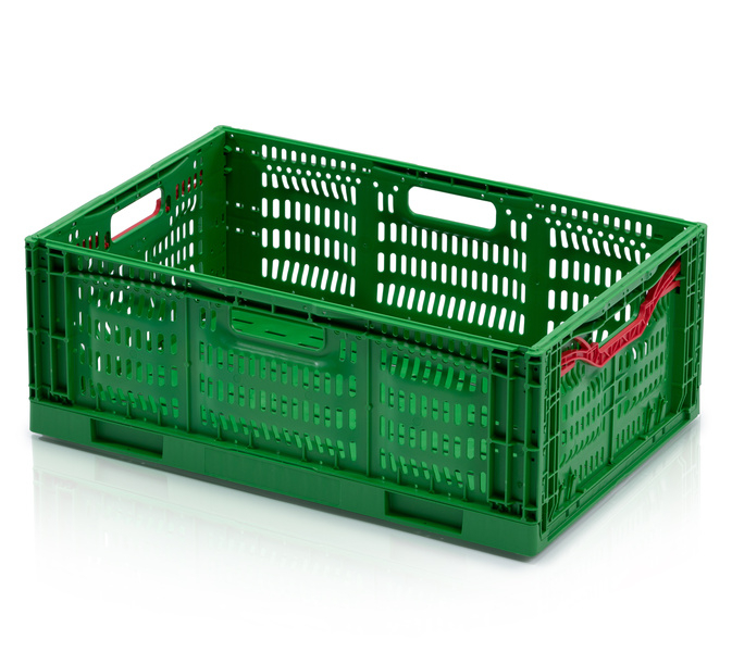 Foldable perforated crate 60x40x23