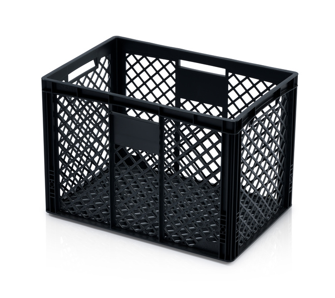 EURO crate perforated 60x40x42 rec. black