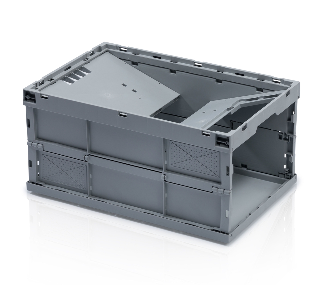 Folding container 60 * 40 * 30 without lid and with open front