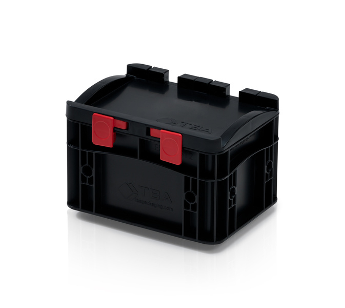 ESD EURO crate 20x15x13,5 with lid