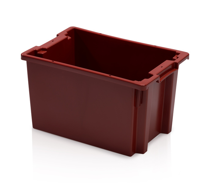 Stacknest crate SN 60x40x30 rec. redish brown