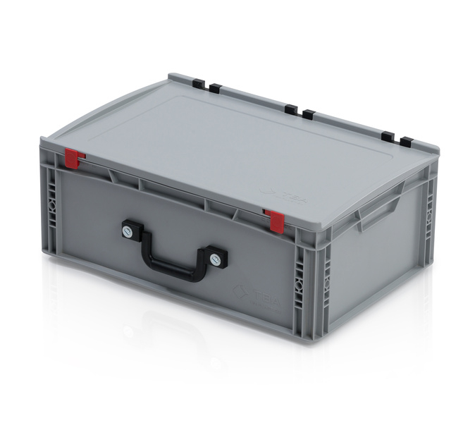 EURO crate 60x40x22 with lid - 1 handle on the long side