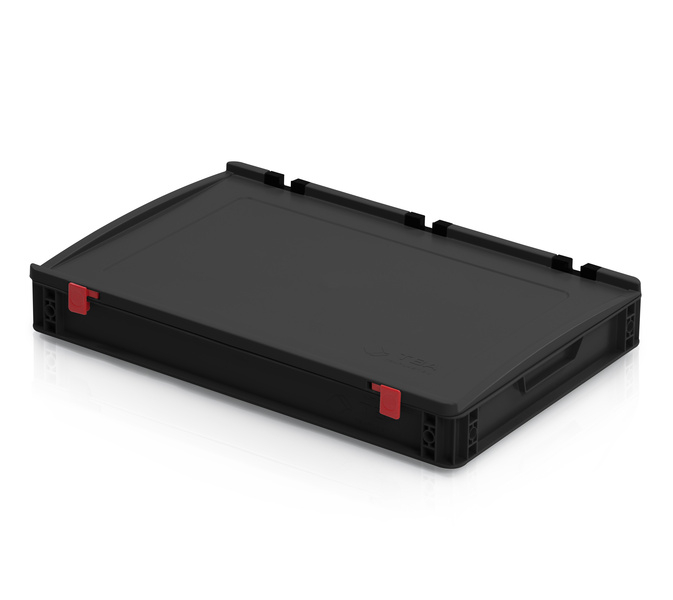 ESD EURO crate 60x40x9 with lid
