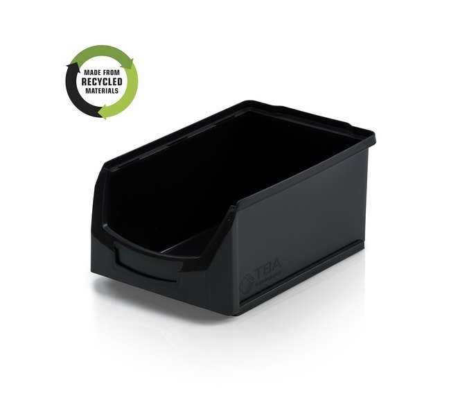 Storage bin A rec. black - 16 x 10.4 x 7.5 cm