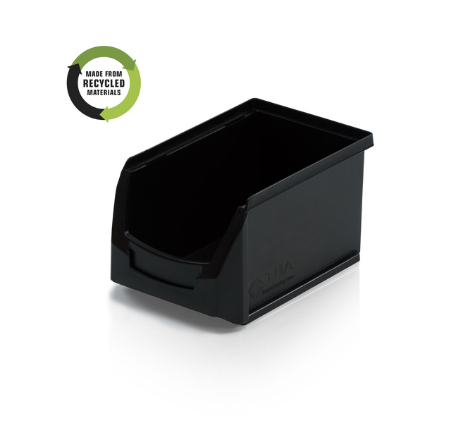 Storage bin B rec. black - 23 x 15 x 12.5 cm