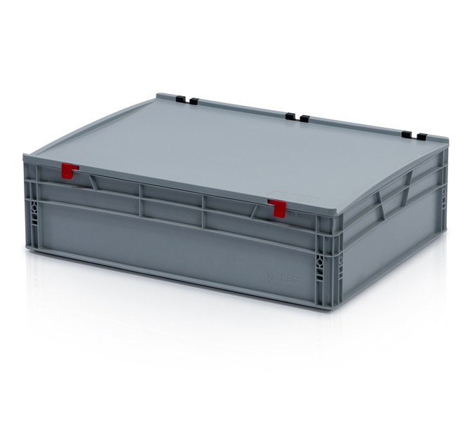 EURO crate 80x60x23,5 with lid closed handle