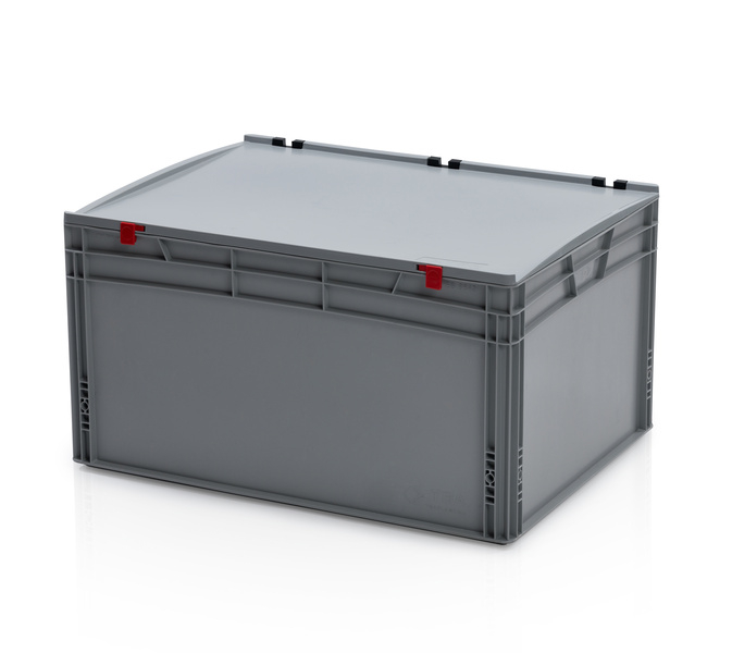 EURO crate 80x60x42 with lid closed handle
