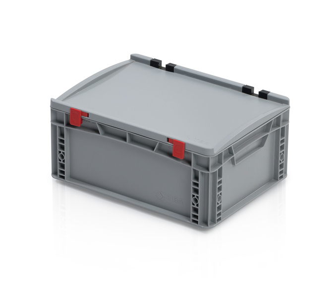 EURO crate 40x30x18,5 with lid closed handle