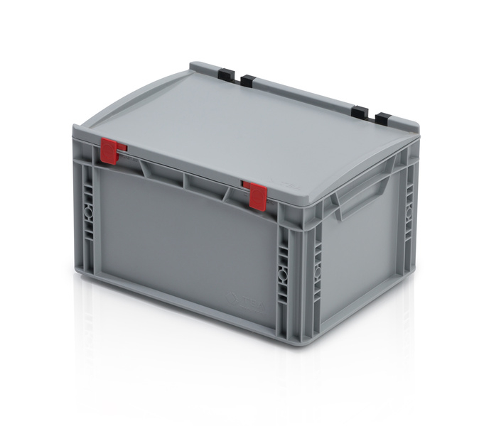 EURO crate 40x30x23,5 with lid closed handle