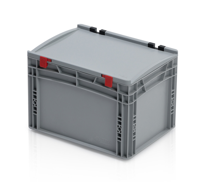 EURO crate 40x30x28,5 with lid closed handle