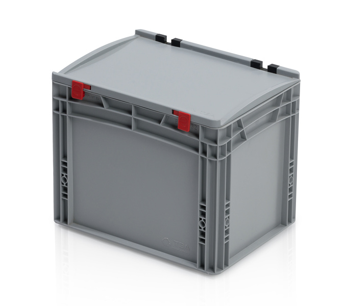 EURO crate 40x30x33,5 with lid closed handle