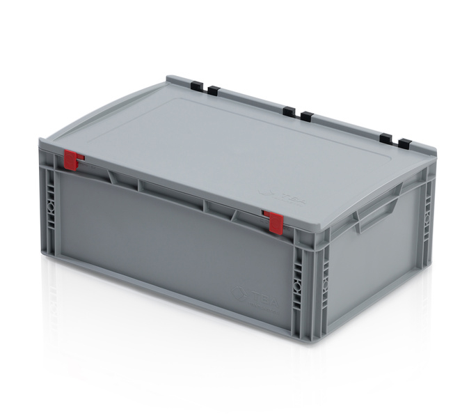 EURO crate 60x40x23,5 with lid closed handle
