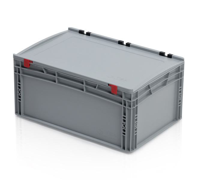 EURO crate 60x40x28,5 with lid closed handle