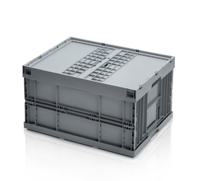 Folding crate 80x60x45 with lid