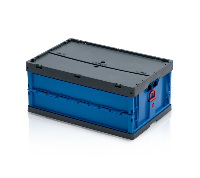 Folding crate 60x40x27 with lid