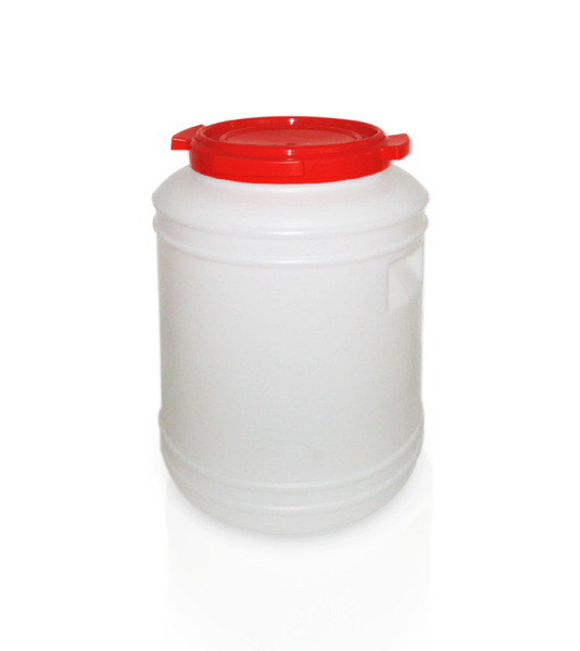 Barrel with screw red cap 50 l