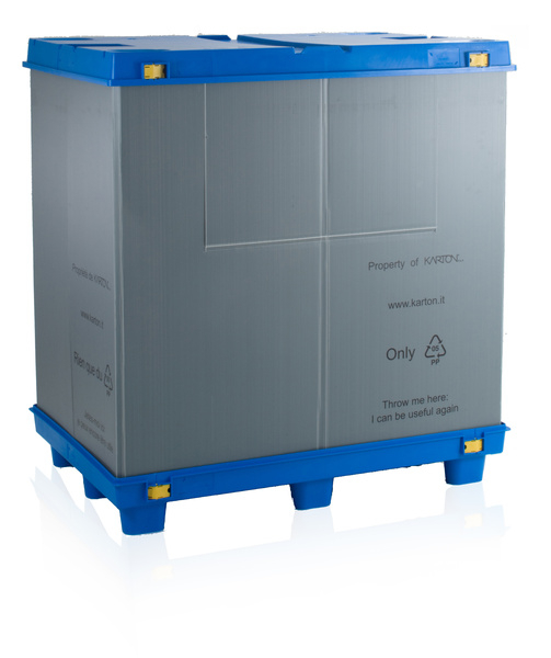 Plastic large-volume foldable box 1200x1000