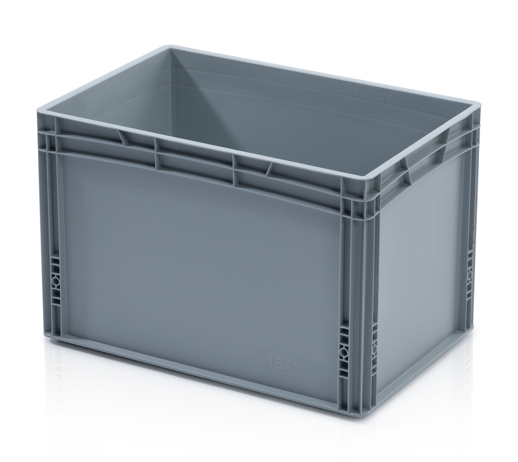 EURO crate 60x40x40 with reinforced bottom closed handle