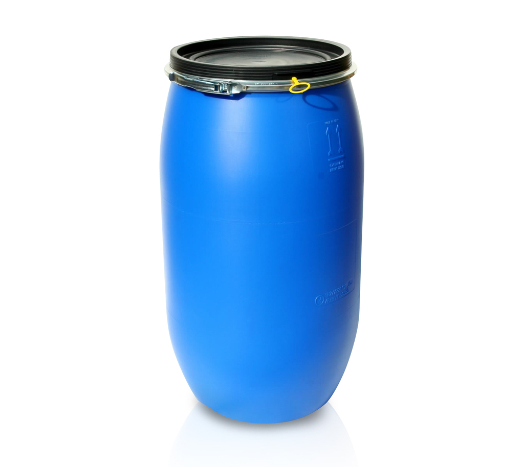 Barrel with metal ring 120 l UN