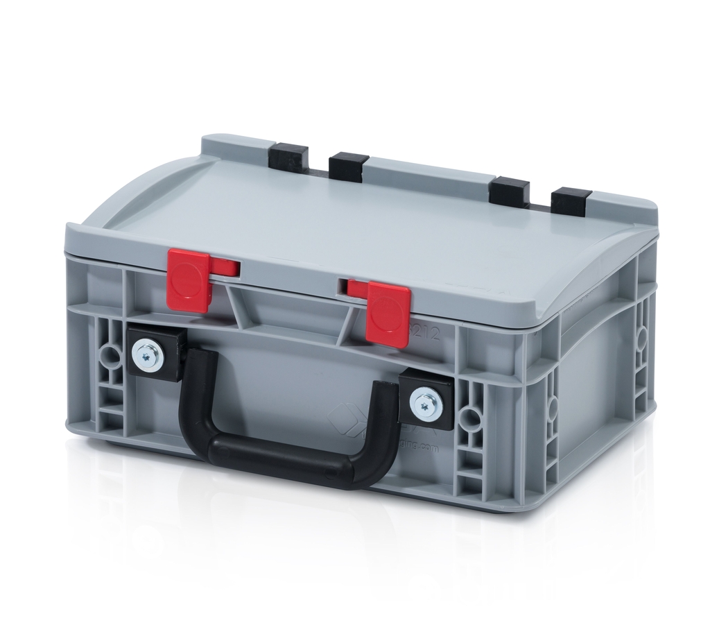 EURO crate 30x20x13,5 with lid - 1 handle on the long side