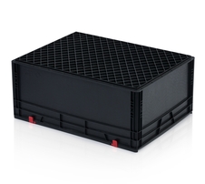 ESD EURO crate 80x60x33,5 with lid