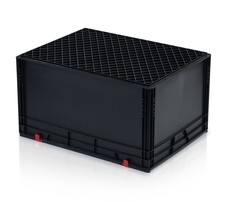ESD EURO crate 80x60x43,5 with lid