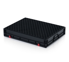 ESD EURO crate 80x60x13,5 with lid