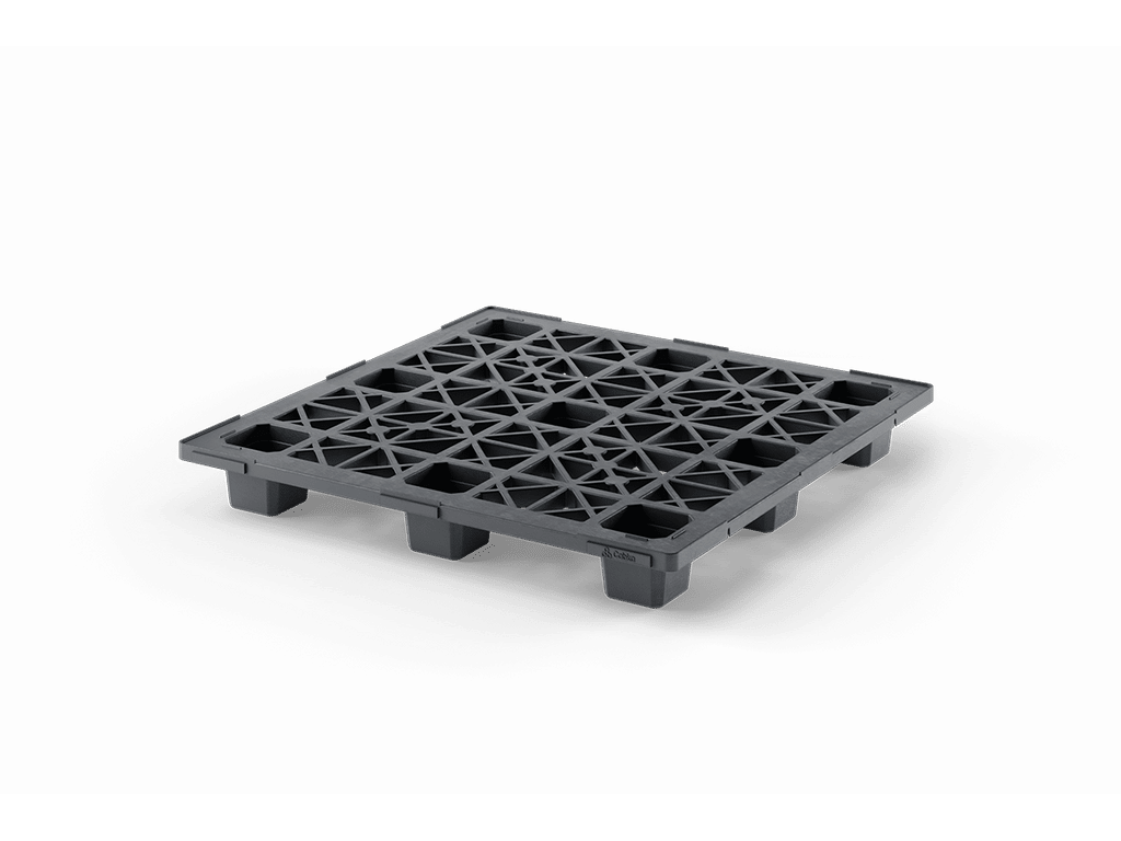 Stackable plastic pallet 120x120x14