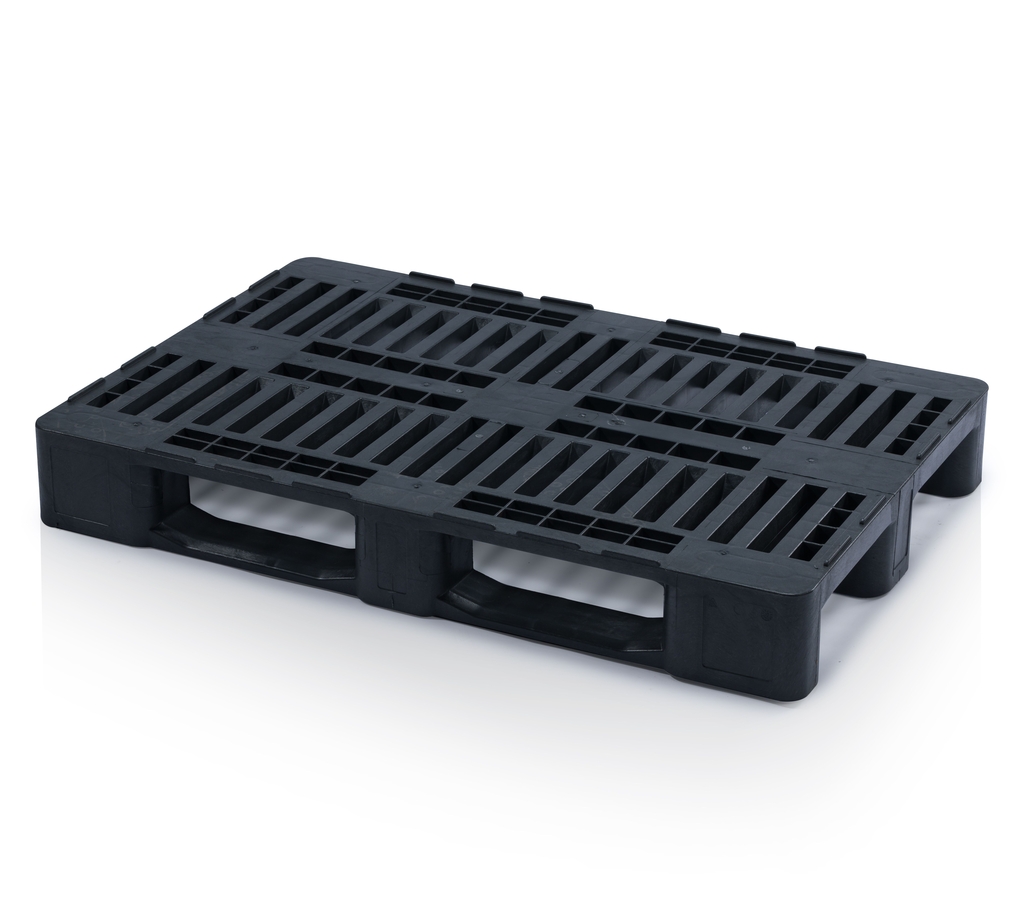 Plastic pallet H1 rec. 120x80