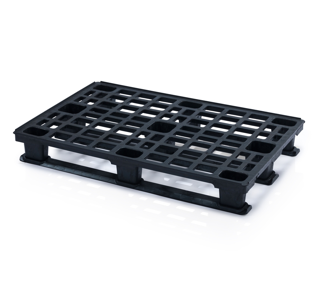 ESD stackable pallet 120x80 with 3 skids