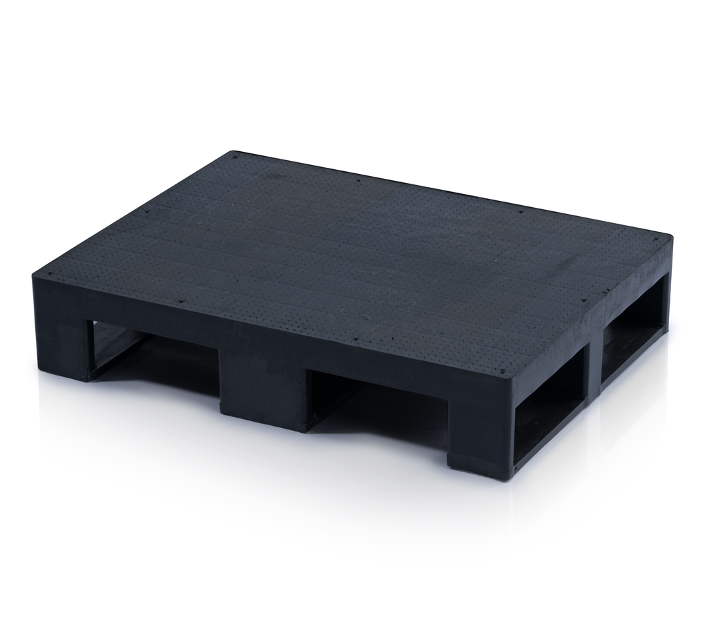 Plastic pallet full 80x60 with 3 skids
