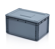 Lid with rim 60x40 grey
