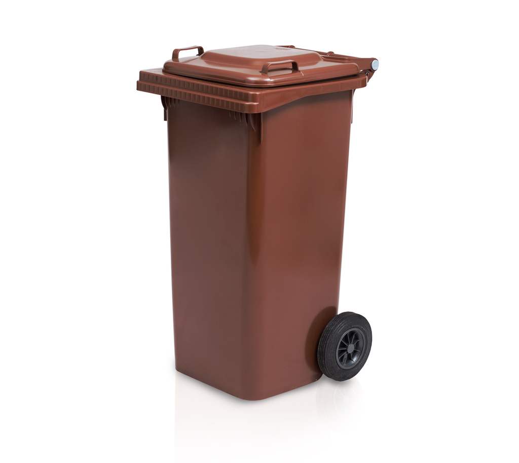 Dustbin 120 l brown