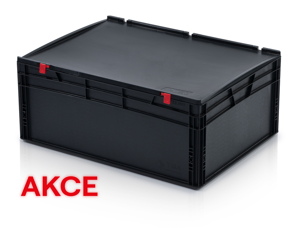 ESD EURO crate 80x60x33,5 with lid