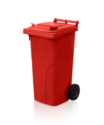 Dustbin 120 l red