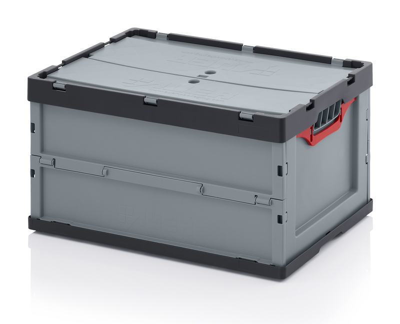 Folding crate 60x40x32 with lid