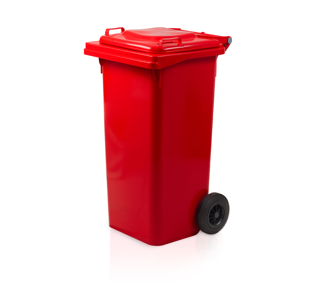 Dustbin 120 l red