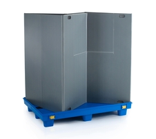 Plastic large-volume foldable box 1200x800