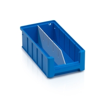 Longitudinal divider with cut-outs for storage racking box - 30x9 cm
