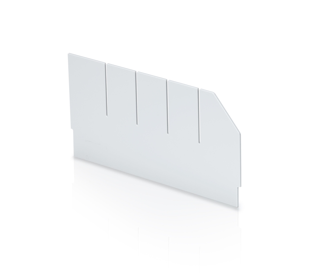 Longitudinal divider with cut-outs for storage racking box - 30x14 cm