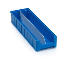 Longitudinal divider with cut-outs for storage racking box - 50x9 cm