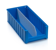 Longitudinal divider with cut-outs for storage racking box - 50x14 cm