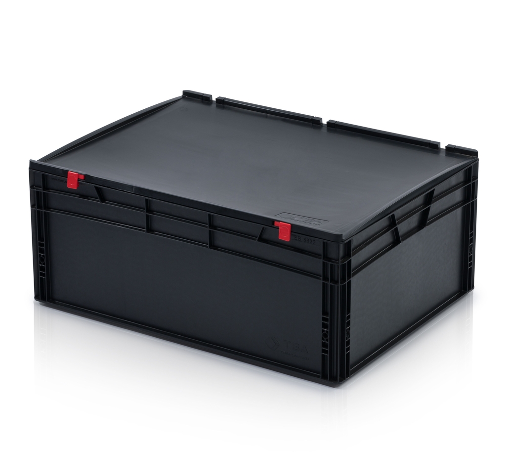 ESD EURO crate 80x60x33,5 with lid