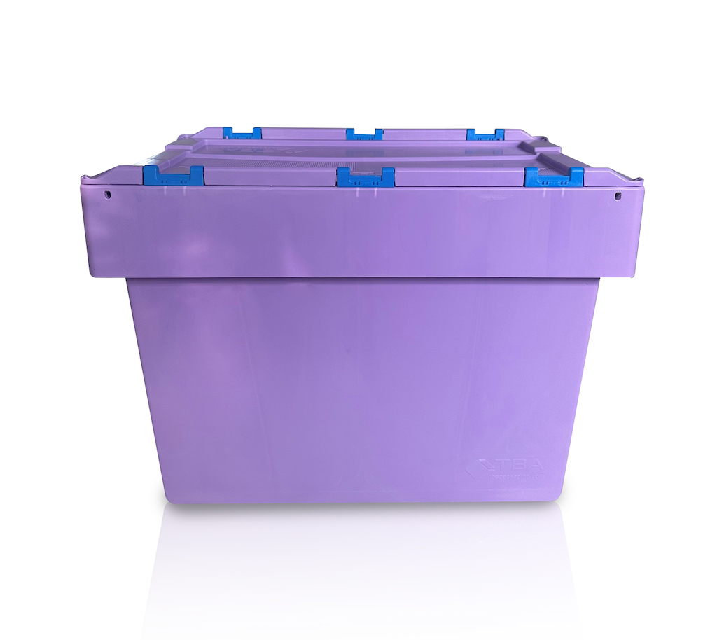 ALC container 60x40x42 with lid - purple